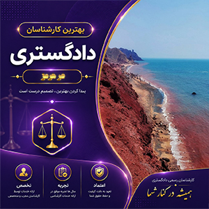 کارشناس در جزیره هرمز برای بررسی دقیق پرونده‌ها و ارائه خدمات تخصصی کارشناسی