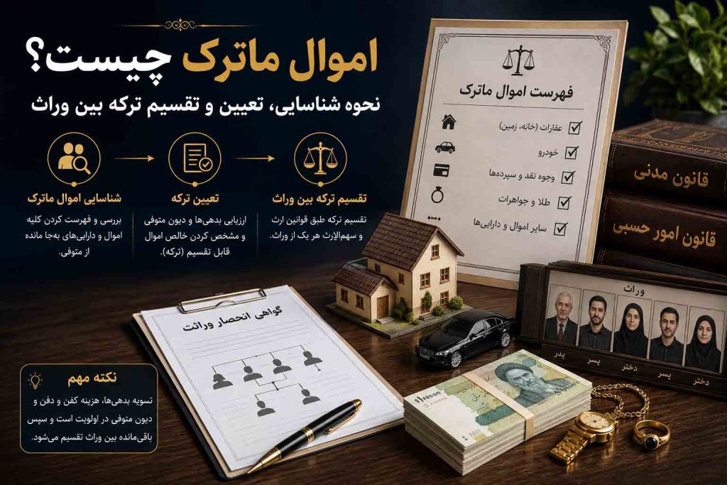 اموال ماترک چیست و چگونه بین وراث تقسیم می‌شود؟