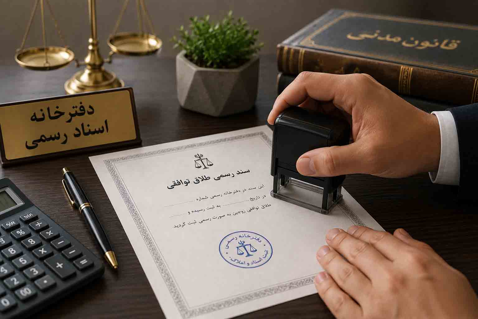 هزینه دفترخانه و ثبت نهایی طلاق توافقی