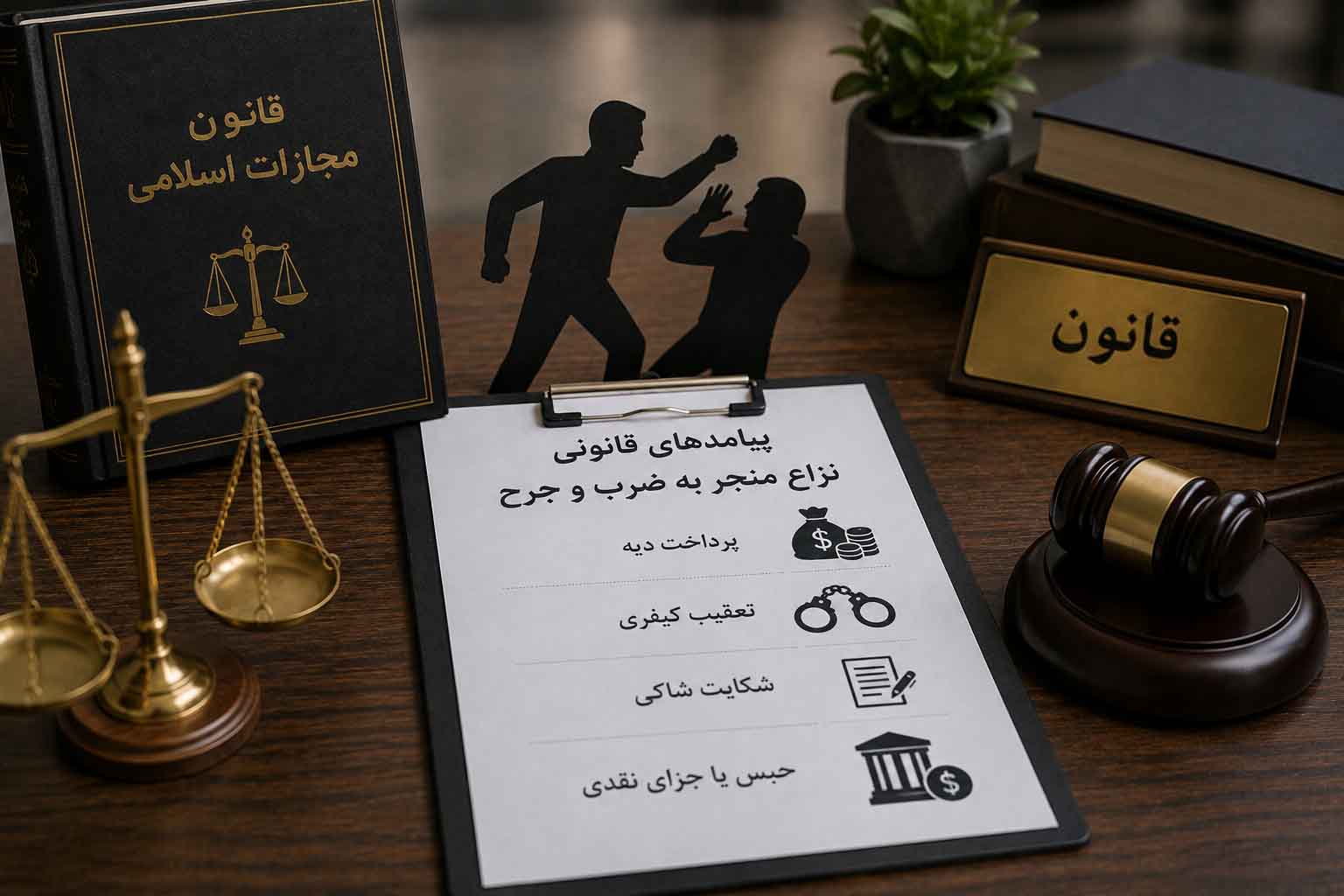پیامدهای قانونی نزاع منجر به ضرب و جرح