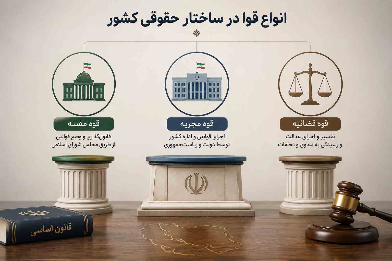 انواع قوا در ساختار حقوقی کشور