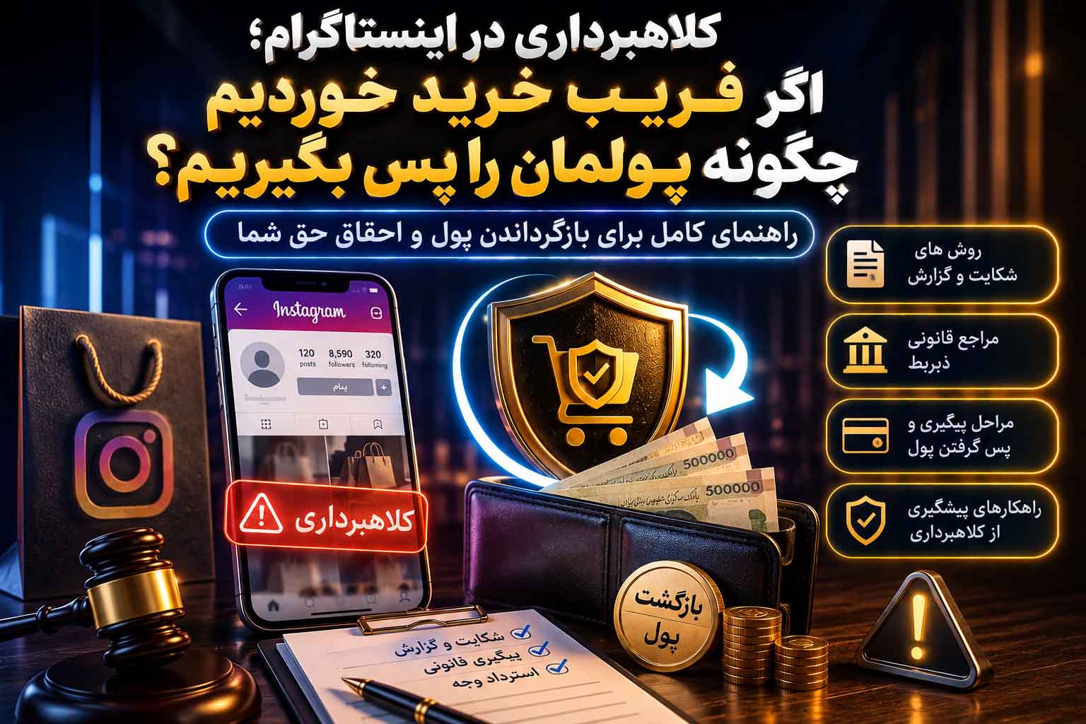 کلاهبرداری در خرید اینستاگرامی و راههای پس گرفتن پول