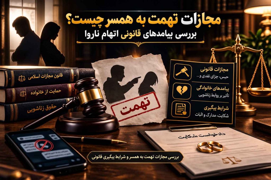 بررسی مجازات تهمت به همسر و شرایط پیگیری قانونی