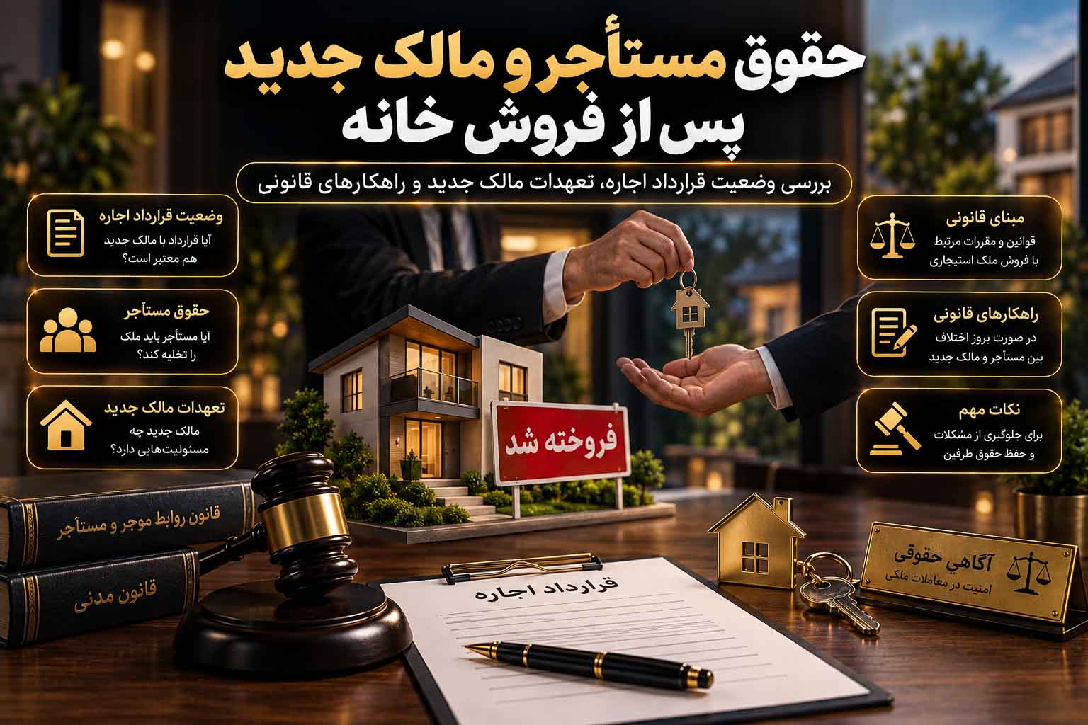 حقوق مستأجر و مالک جدید پس از فروش خانه