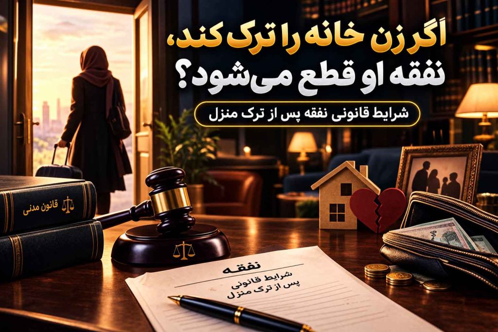 نفقه زن در صورت ترک منزل و شرایط قانونی آن